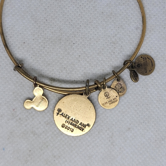 WOMEN'S ALEX AND ANI INITIAL S BANGLE BRACELET GOLD - Picture 5 of 7